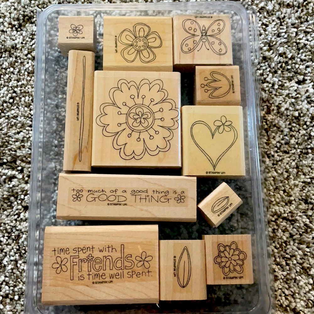 Stampin up time well spent set EUC 💕